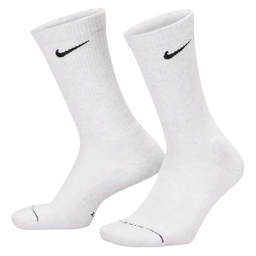Nike Everyday Elevated zeķes 6 pāri pelēkas, krēmīgas HQ8021 904 (43-46) – 2