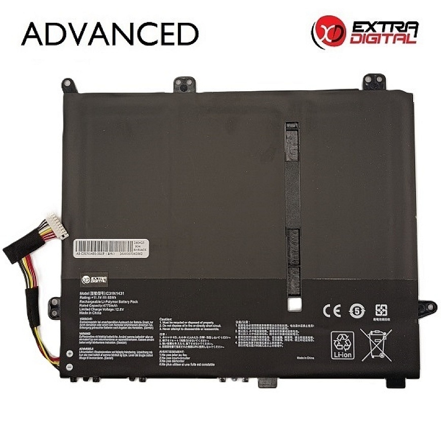 Notebook Battery ASUS C31N1431, 4770mAh, Extra Digital Advanced