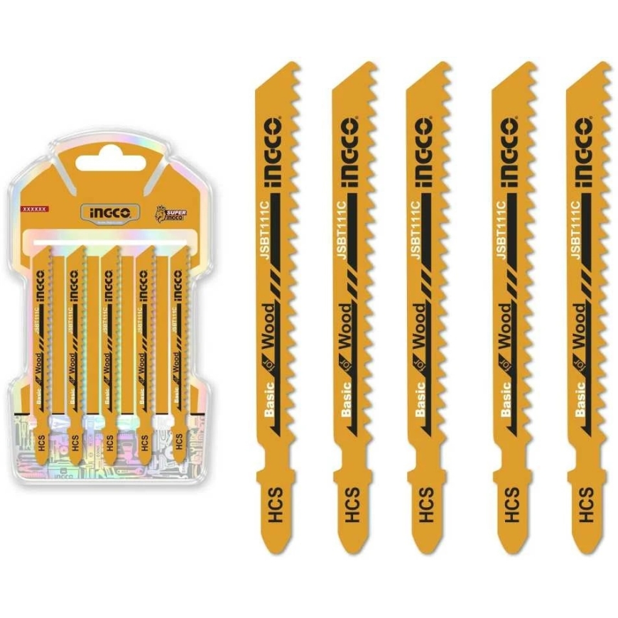 Ingco JSBT111C medienos pjūklo diskas 74 mm, 5 vnt. rinkinys