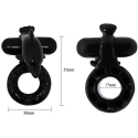 BAILE penis ring with vibrating clitoral massager BAILE penis ring with vibrating clitoral massager