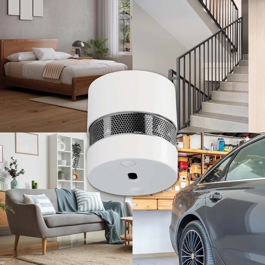 Alecto Mini Savuhälytin 3xSD1020, jossa 10 vuoden akunkesto (SD1020 3X) – 2
