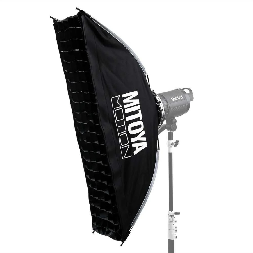 Studijinis Softboxas - Mitoya Motion Strip 22 × 90 cm Su Bowens Tinkleliu