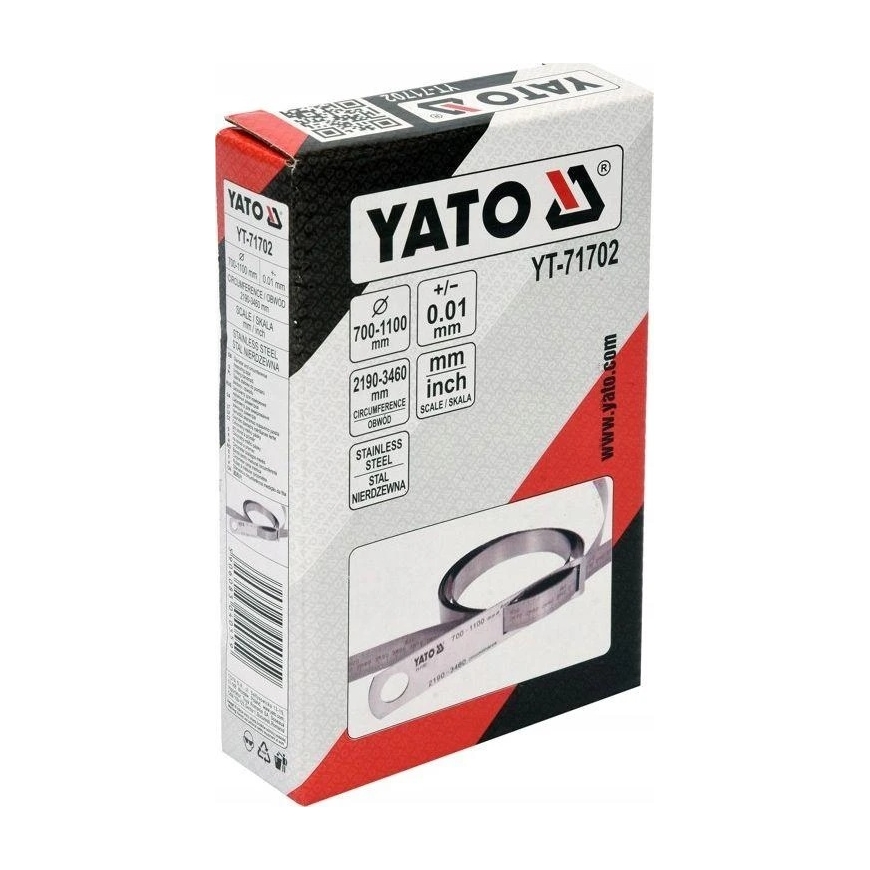 Yato Toya Sa Poland Tape Measuring Tool | for diameter and perimeter | max. 2190 / perimeter 3460 mm (YT-71702)