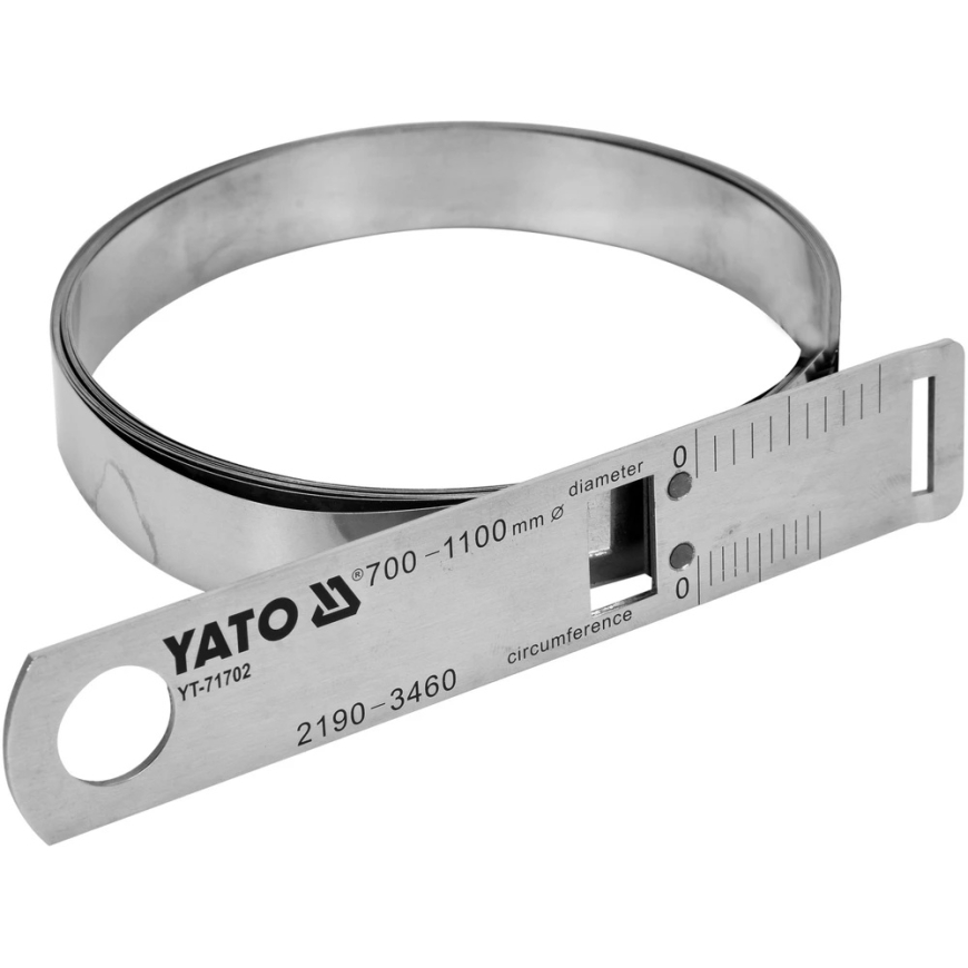 Yato Toya Sa Poland Juostinis matavimo įrankis | diametrui ir perimetrui | maks. 2190 / perimetras 3460 mm (YT-71702) – 2