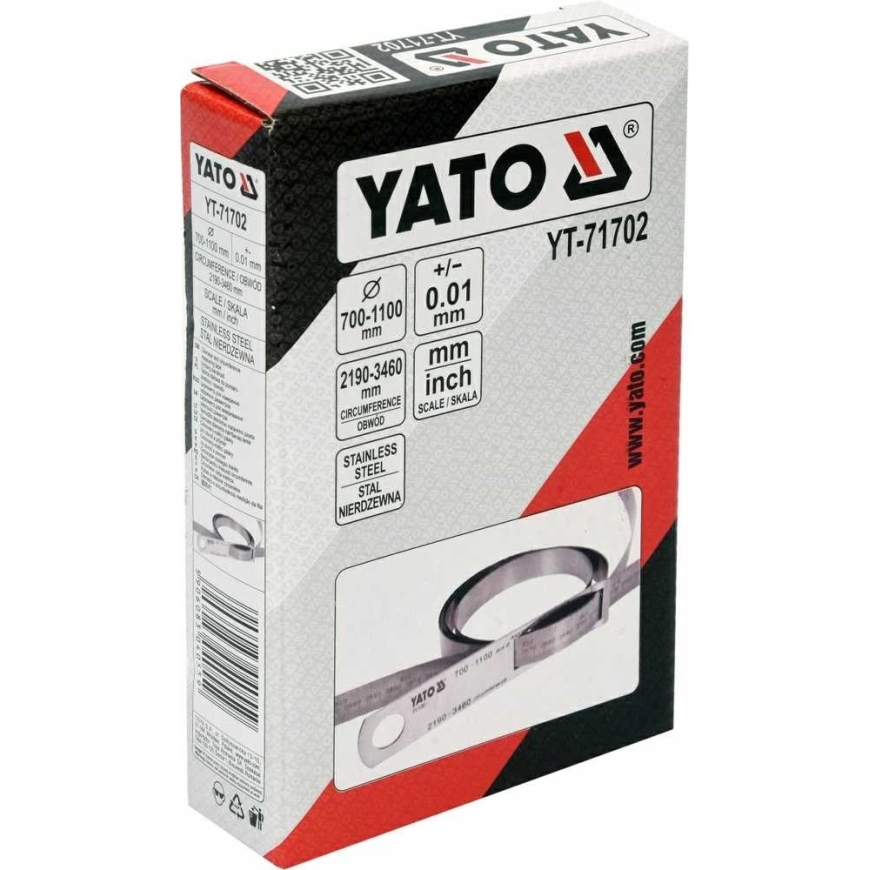 Yato Toya Sa Poola Lint mõõtevahend | läbimõõdule ja ümbermõõdule | max. 2190 / ümbermõõt 3460 mm (YT-71702) – 4