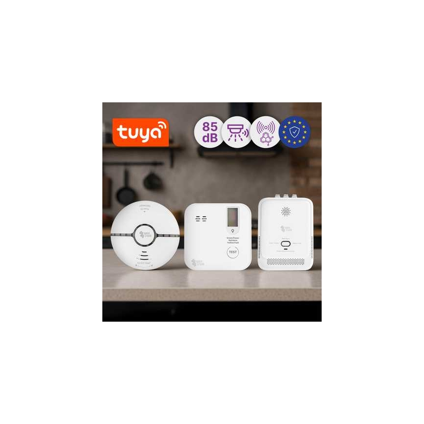 Spacetronik 3x smoke, gas, carbon monoxide sensor for apartment SL-DZ-CDG03 – 2