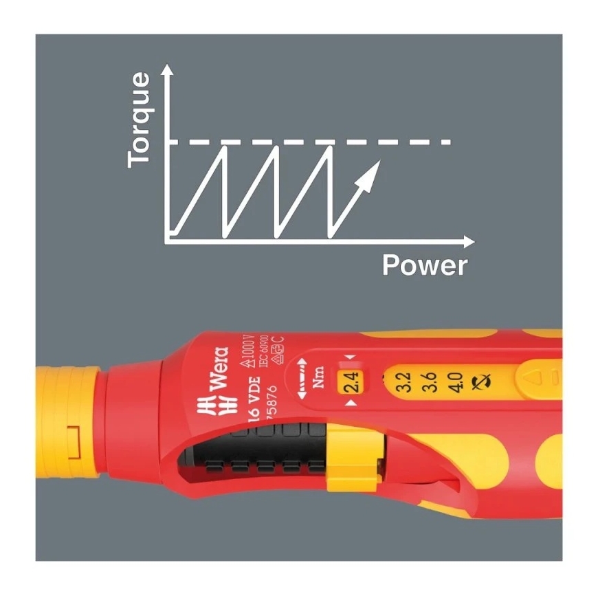 11-osainen ruuvimeisselisarja sähköasentajille WERA Safe-Torque Speed Basic 2 – 5