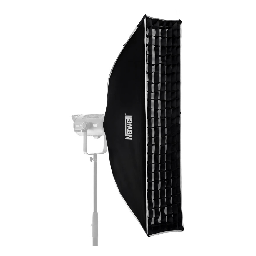 Valaistuksen muokkaaja - Newell 30 x 120 cm Suorakulmainen Softbox Bowens-mount, hajotusmateriaalit, ritilät