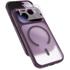 Чехол Epico HeroMatte Pro Mag+ для iPhone 17 Pro/18 Pro – совместим с Qi2 и MagSafe – темно-фиолетовый