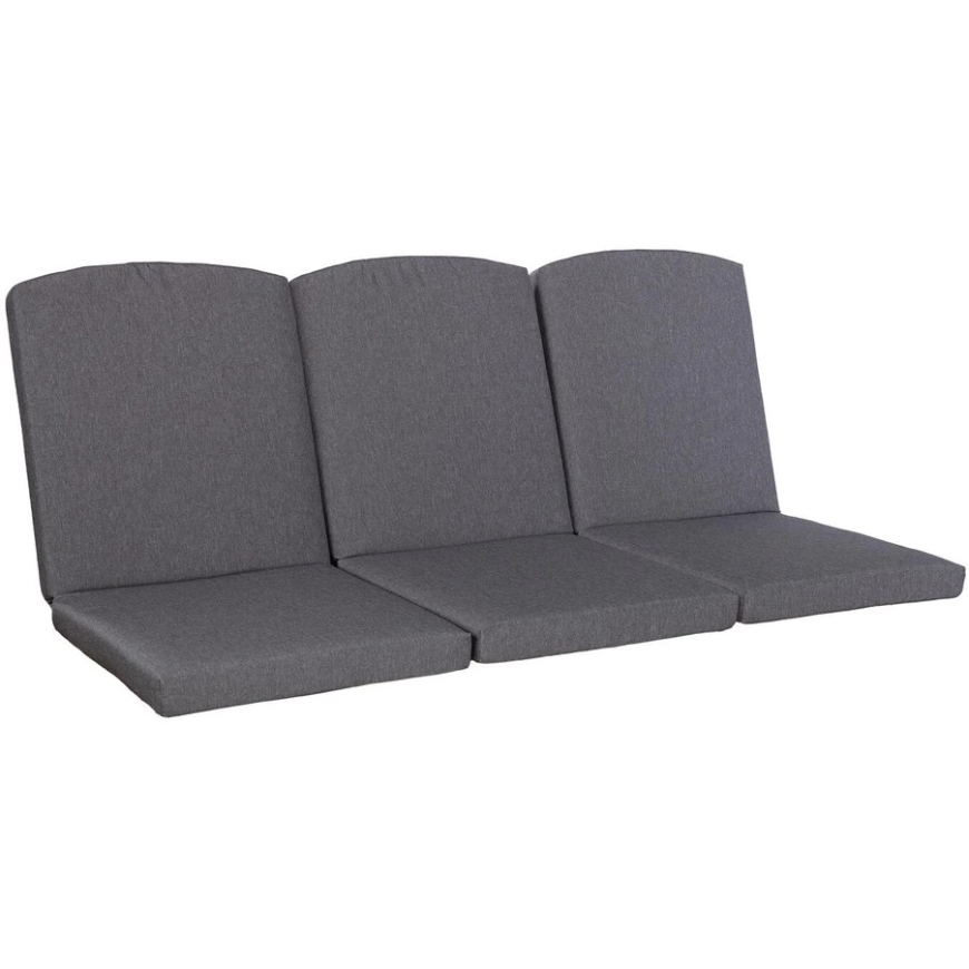 Home4You Подушки для качелей "FRANCO" 116x54xH7 см, темно-серого цвета, 3 шт. – 2