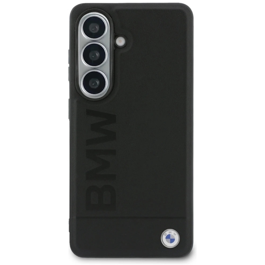 Dėklas BMW Leather Hot Stamp MagSafe Samsung Galaxy S26 juodos spalvos – 4