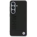 BMW Leather Hot Stamp MagSafe kaitse Samsung Galaxy S26 musta värvi BMW Leather Hot Stamp MagSafe kaitse Samsung Galaxy S26 musta värvi