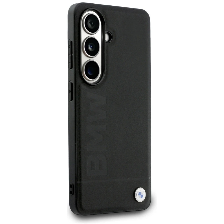 BMW Leather Hot Stamp MagSafe maciņš Samsung Galaxy S26 melnā krāsā – 5