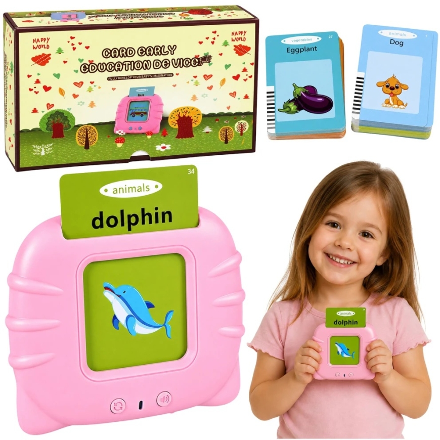 Lean Toys Card Reader Pink