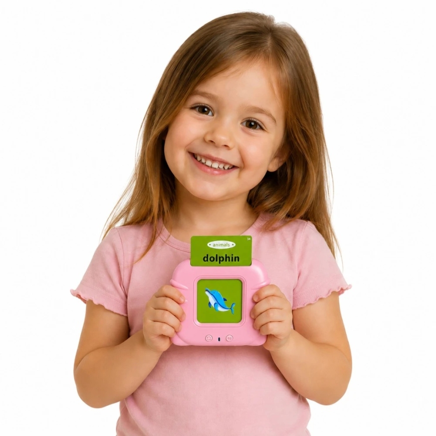 Lean Toys Kāršu lasītājs rozā – 3