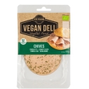 Ekologiškas veganiškas gaminys VEGAN DELI, pjaustytas, su žirniais, LT-EKO-001, 100g Ekologiškas veganiškas gaminys VEGAN DELI, pjaustytas, su žirniais, LT-EKO-001, 100g