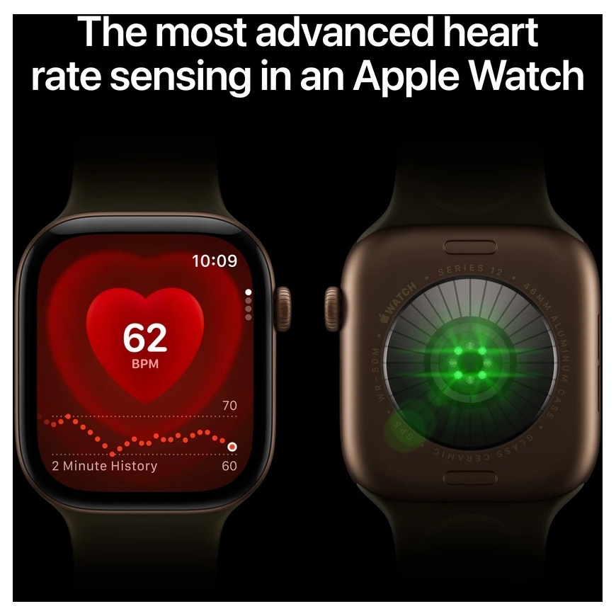 Apple Watch Series 12 42mm Musta/Musta hihna M/L – 5