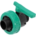 FLO VALVE 1 1/2'' X 1 1/2'' PP, MALE/MALE FLO VALVE 1 1/2'' X 1 1/2'' PP, MALE/MALE