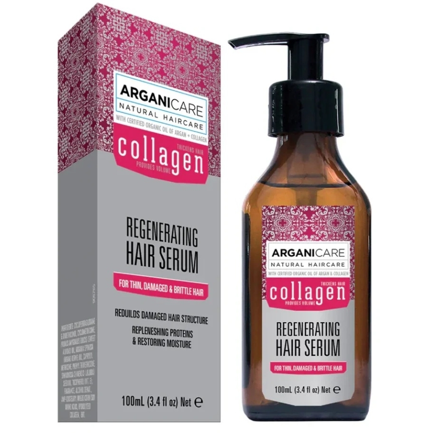 Arganicare Collagen Hair Serum Restorative and Regenerating, 100 ml