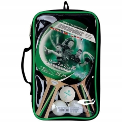 Table Tennis Racket Set Donic Top Team 400 2 Balls + 3 Balls + Case 788495