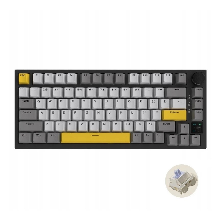 Wireless Mechanical Keyboard Ajazz AK820 Pro Gift Switch Black Gray Yellow RGB