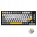 Bezvadu mehāniskā tastatūra Ajazz AK820 Pro Dāvanu Slēdzis Melns Pelēks Dzeltens RGB