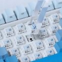 Belaidė mechaninė klaviatūra Ajazz AK820 Pro Gift Switch Juoda Pilka Geltona RGB