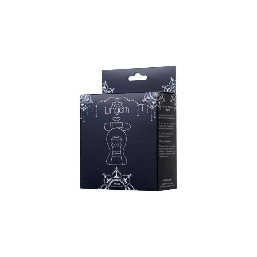 Toyfa Lingam Shakti, vibreeriv masturbaator, TPE, läbipaistev, 9 cm – 3