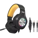 Marvo Pulz 80W Wireless Gaming RGB Headphones | 3.5mm | Black Marvo Pulz 80W Wireless Gaming RGB Headphones | 3.5mm | Black