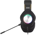 Marvo Pulz 80W Traadita mängu RGB kõrvaklappid | 3.5mm | Must Marvo Pulz 80W Traadita mängu RGB kõrvaklappid | 3.5mm | Must