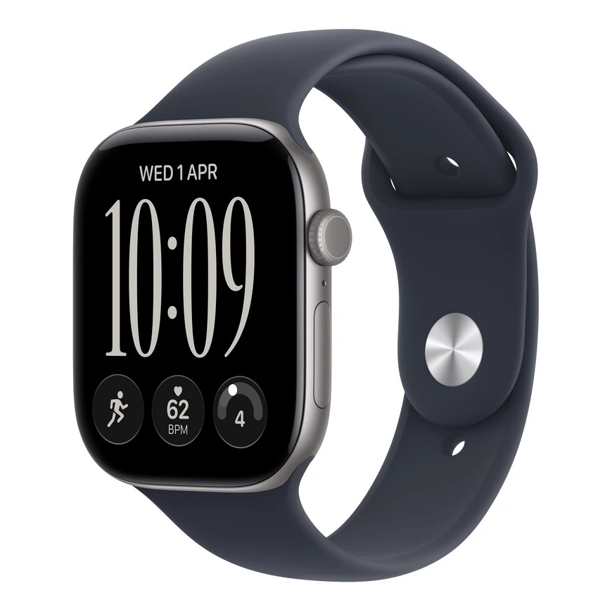Apple Watch Series 12 42mm Avaruusharmaa/Tummansininen Hihna S/M – 2