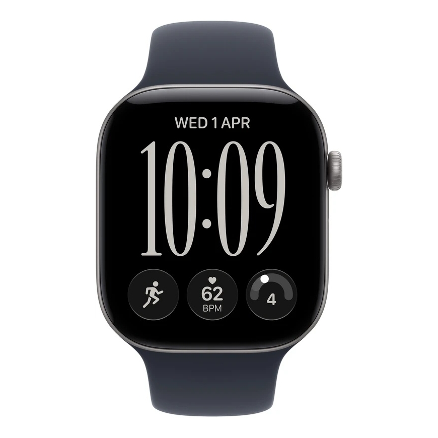Apple Watch Series 12 42mm Avaruusharmaa/Tummansininen Hihna S/M – 3