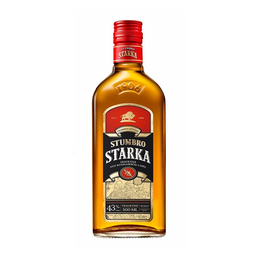 Stumbras Trauktinė STUMBRO STARKA, 43%, 0,5 l