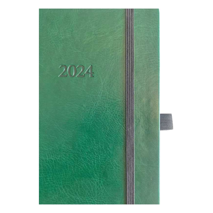 FAT Calendar BALTIC WEEK, 2027, PU, A5, green (Baltic) – 2