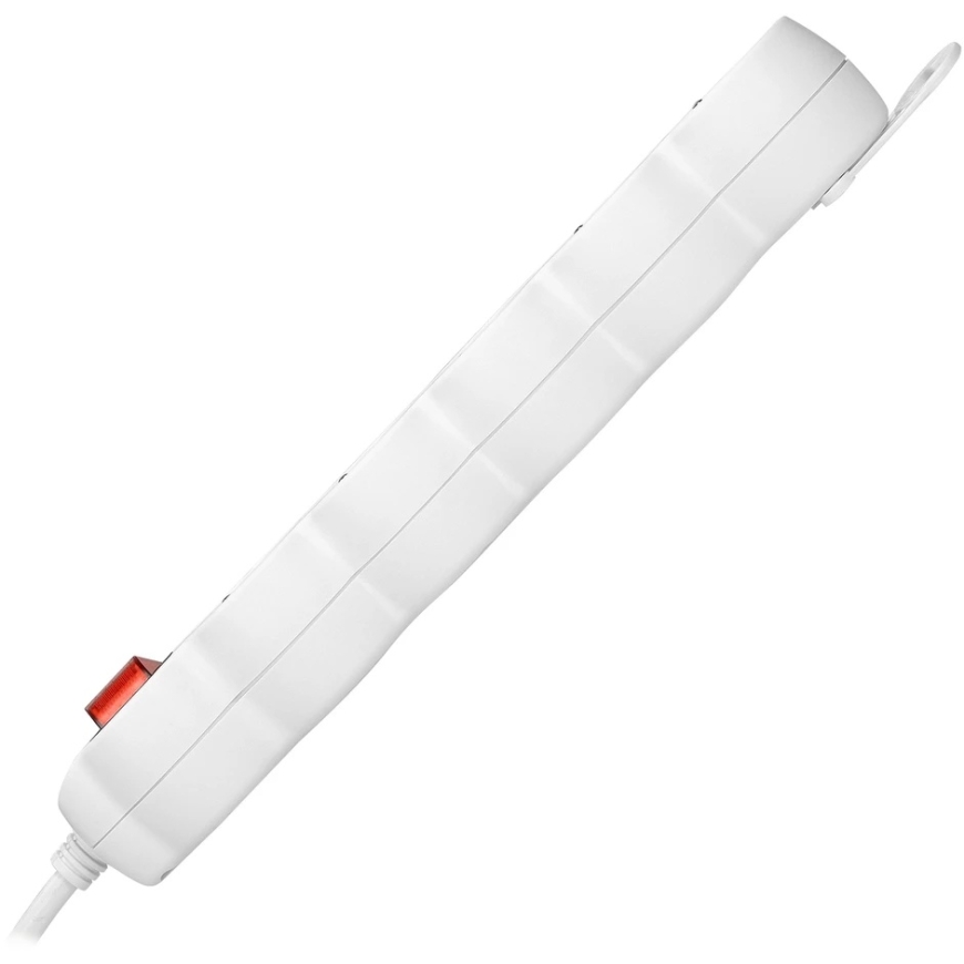 Orno Удлинитель 5 контактный, с выключателем, 3м H05VV-F 3x1.5мм2, Imax16A, плоская вилка, белый – 5