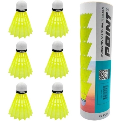 Point Badminton Shuttlecocks 6 pcs green