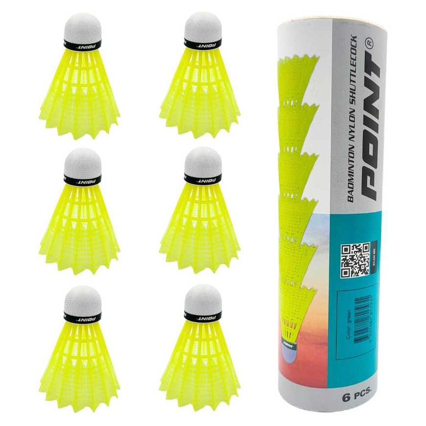 Point badminton-nuolet 6 kpl vihreät