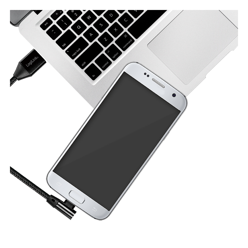 LogiLink CU0142 USB kabelis USB 2.0 0,3 m USB A Micro-USB B 0,48 Gbit/s Melns – 4