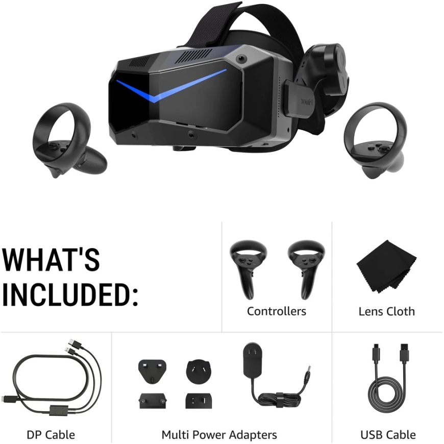 Pimax Crystal Super Micro-OLED VR Headset - musta – 3