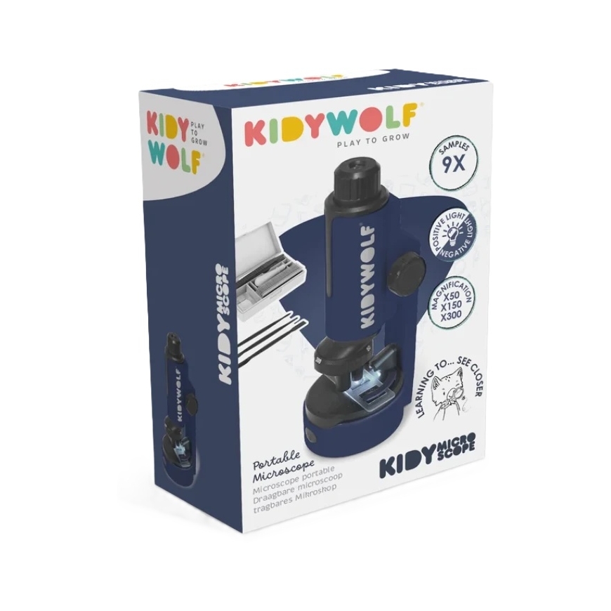 KIDYWOLF портативный микроскоп KIDYMICROSCOPE, KIDYMICROSCOPE-BU