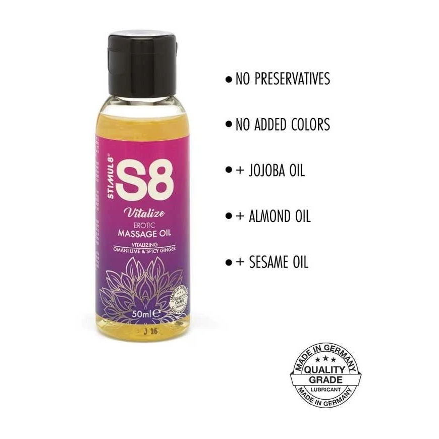 Stimul8 S8 S8 Massage Oil 50 ml Omani Lime and Spicy Ginger – 4