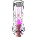 "Pipedream PDX ELITE" video tube with transparent "EZ-GRIP" LED stroker