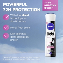 Nivea Antiperspiranttisuihke Musta & Valkoinen 250 ml