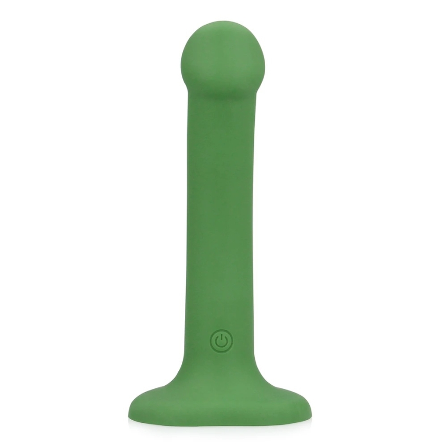 Loveline By Shots Vibrating Dildo - Small - Forest Green – 3