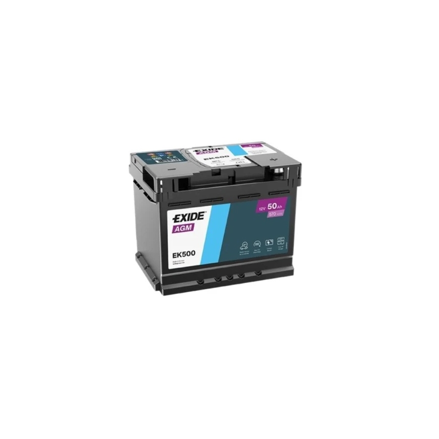 Exide Akku 50 Ah 570 A EN 12V AGM