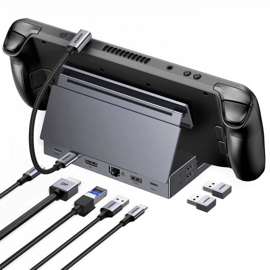 Ugreen Steam Deck USB-C dokstacija 9w1 4K 120Hz - pelēka – 2