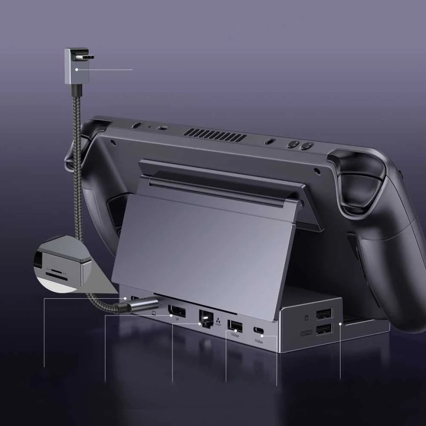Ugreen Steam Deck USB-C dokkis 9w1 4K 120Hz - hall – 3