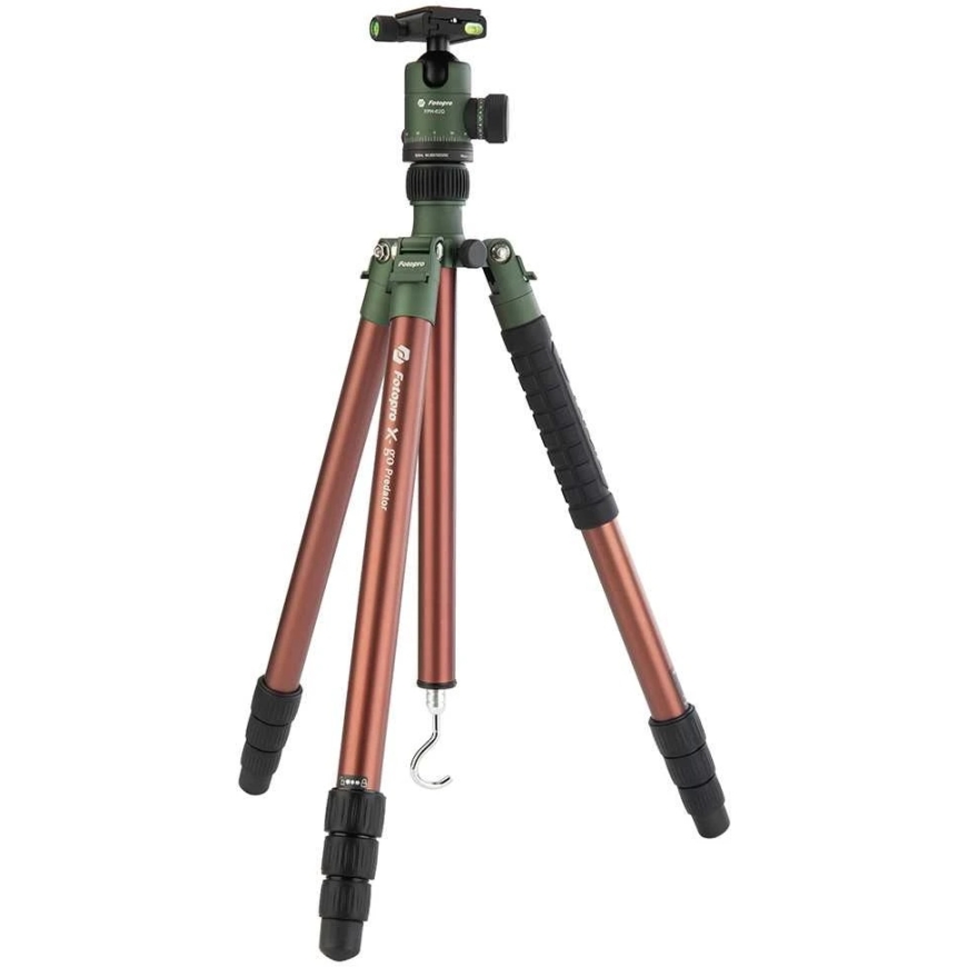 Statīvs - Fotopro X Go Predator 12kg 4-sekciju 47-172cm alumīnija zaļš – 2
