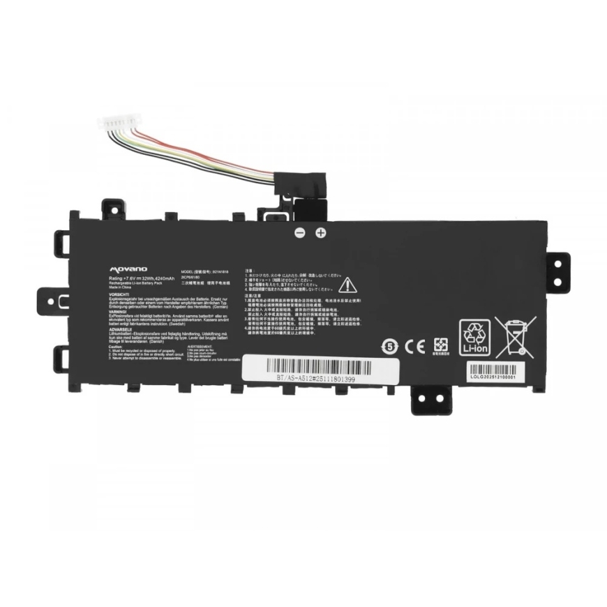 Movano "Asus Vivobook 17 D712 S712 X712" B21N1818 C21N1818 aku – 4240 mAh (32 Wh) – 5