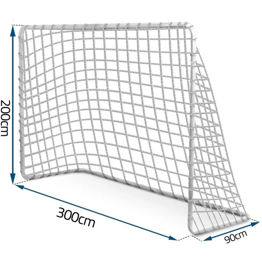 Neo-Sport tugev jalgpalli värava võrk 300 x 200 x 90 cm – 3